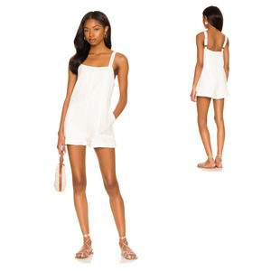 Show Me Your Mumu Catch Me Romper Size XS Shortalls White Playsuit Boho Comfy